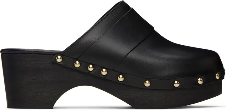 Aeyde Black Bibi Clogs