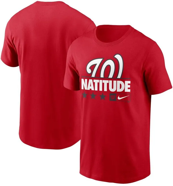 Men's Nike Red Washington Nationals Natitude Local Team T-shirt