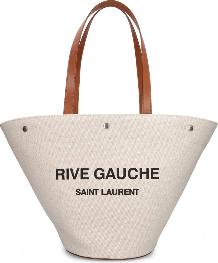 Rive Gauche canvas tote bag