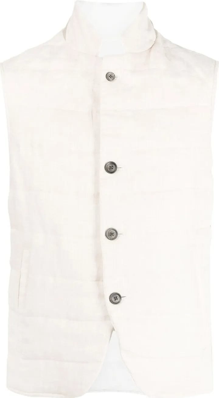 Suede Padded Gilet