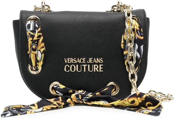Scarf-Detail Crossbody Bag