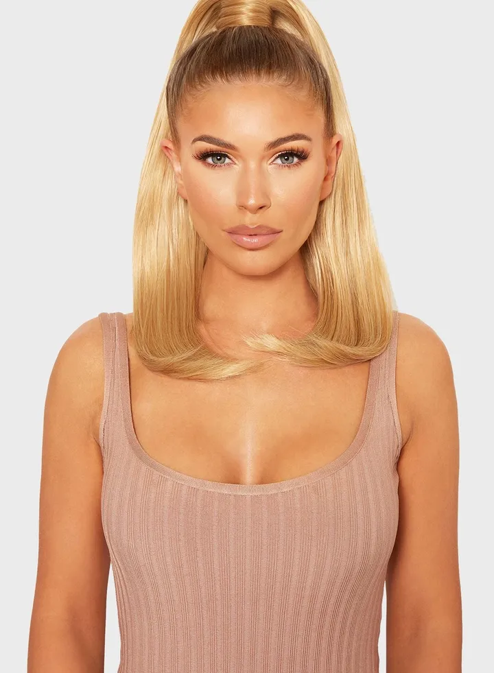 Mini Grande 18 Inch 90'S Bounce Wraparound Pony - California Blonde