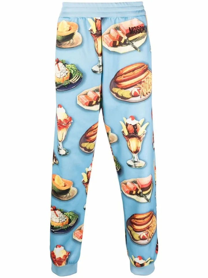 Graphic Print Track Pants