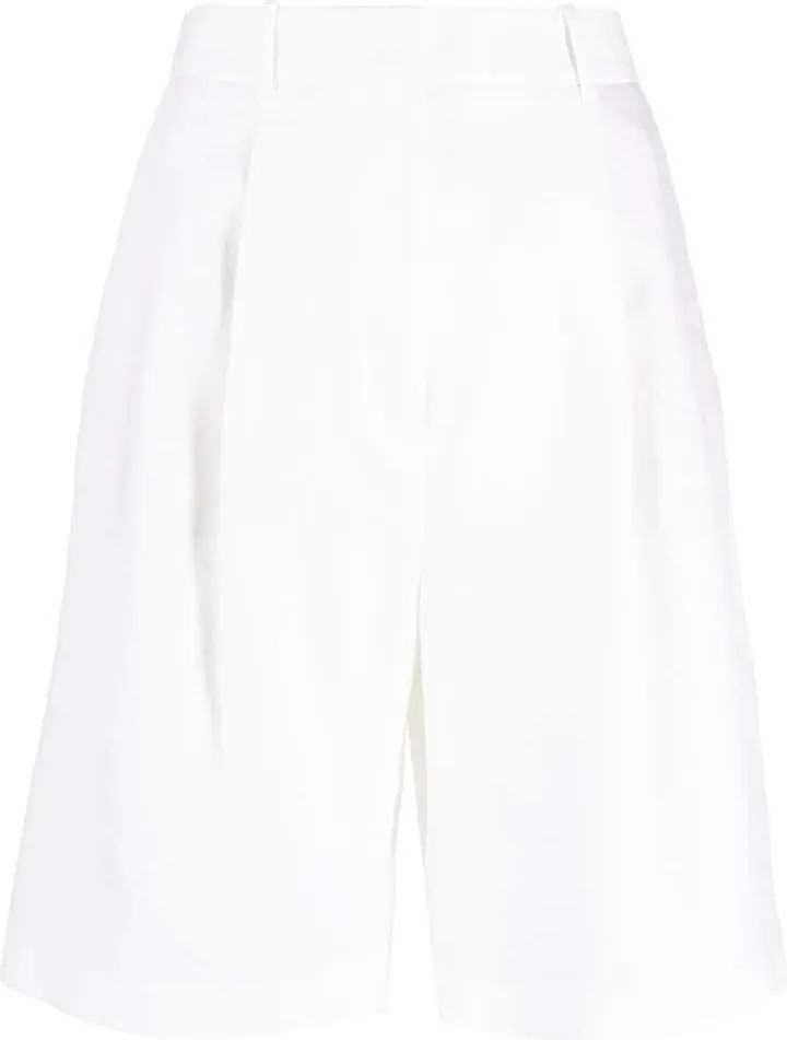 High-Waisted Knee-Length Shorts