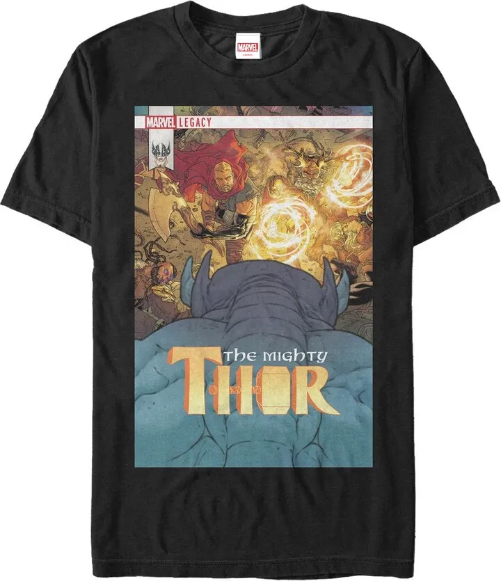 Men's Marvel Legacy Mighty Thor T-Shirt - Black - 2X Large