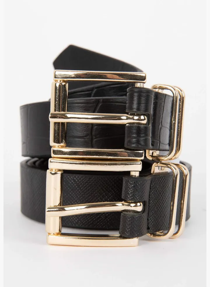 2 Pack Woman Classic Belt