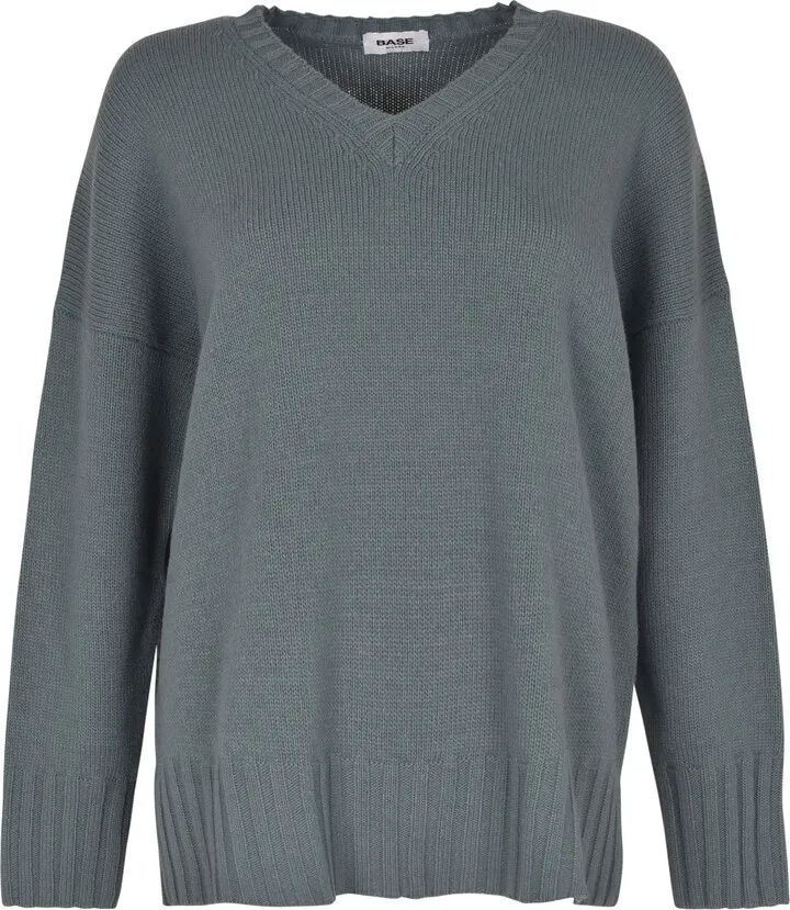 V-neck Rib Knit Sweater