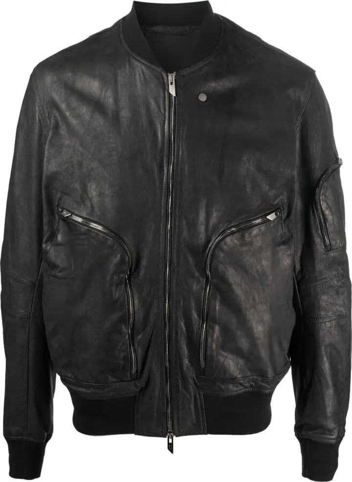 Leather Bomber Jacket