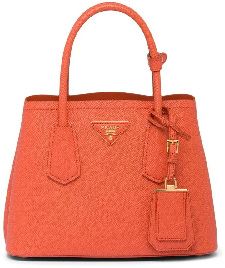 Double Saffiano leather tote bag