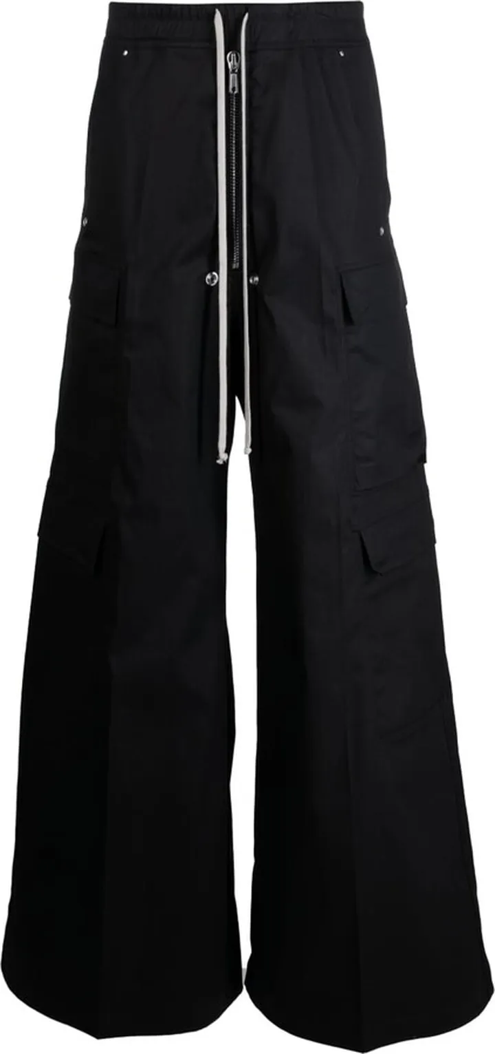 Wide-Leg Cargo Trousers