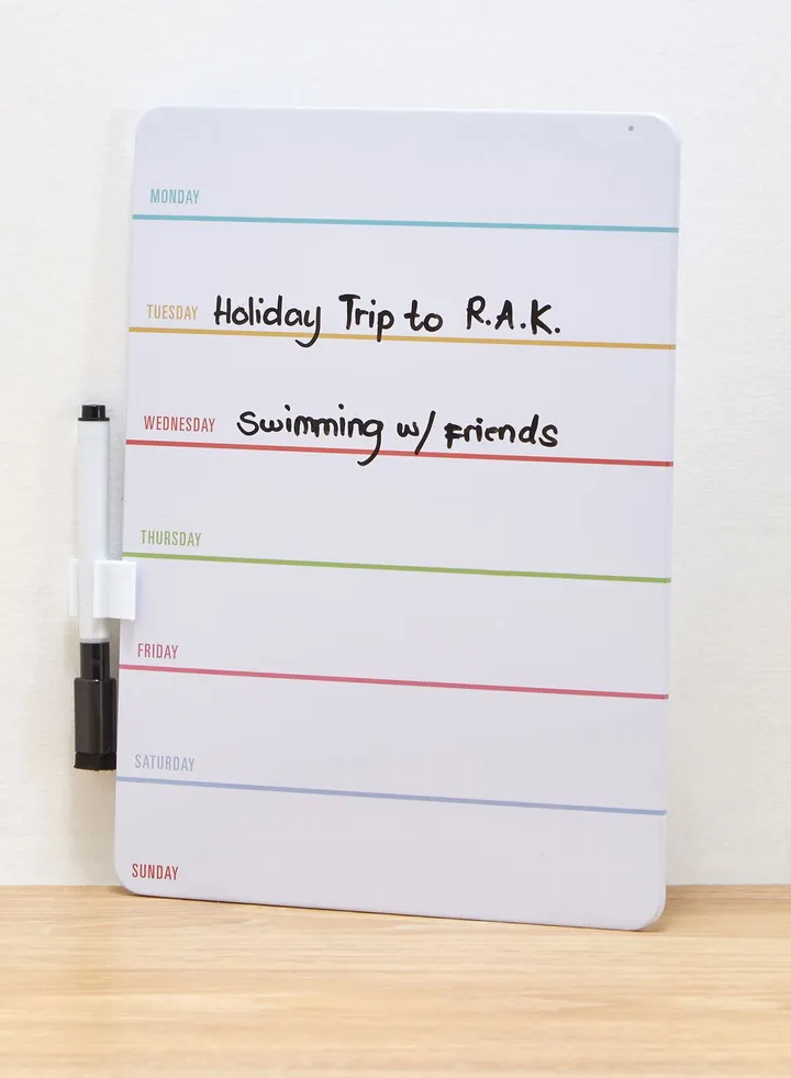 Magnetic Dry Erase planner
