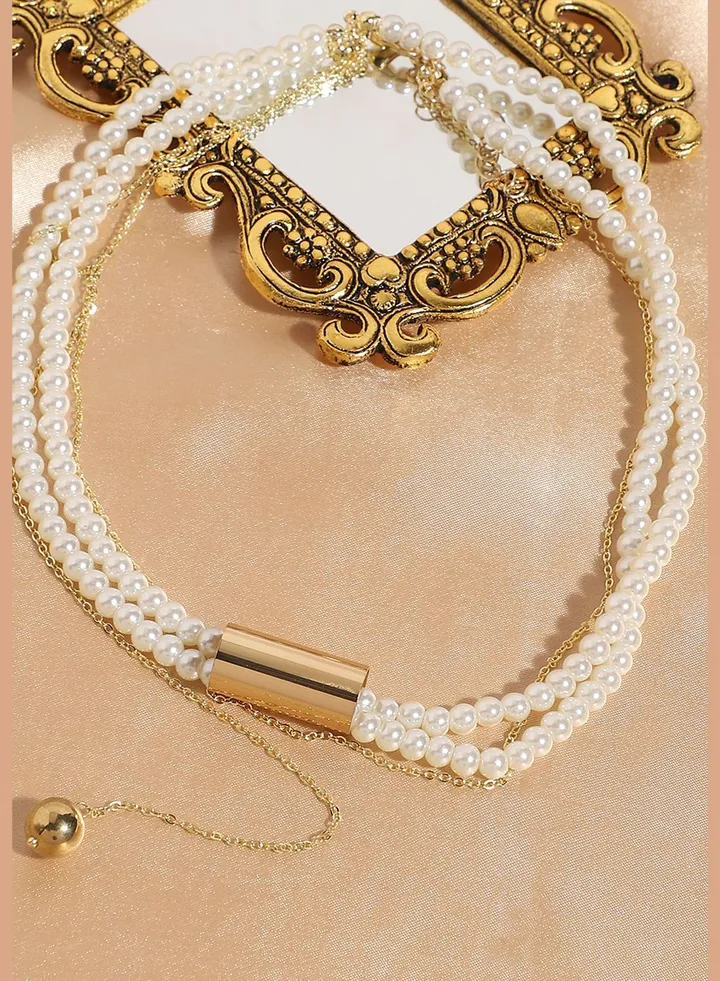 Gold Plated Designer Western Wear Necklace For Women
