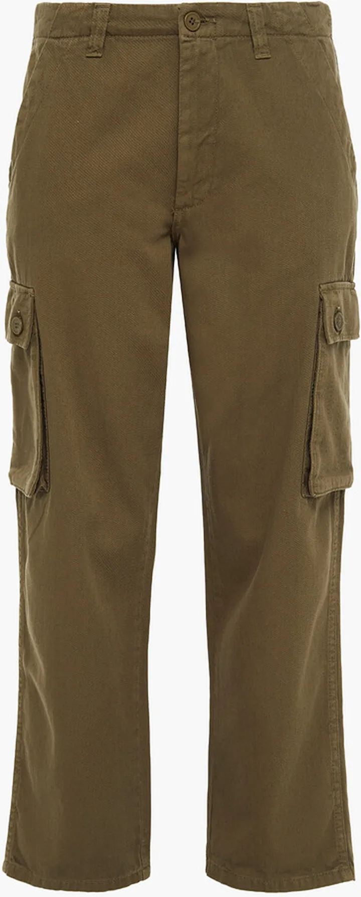 Petalin cropped cotton-twill straight-leg pants