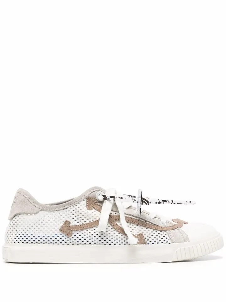 Mesh Panelled Low-Top Sneakers