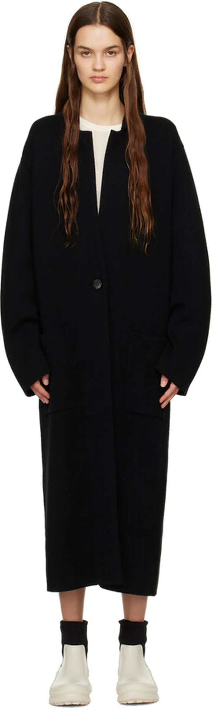 LISA YANG Black 'The Amie' Coat