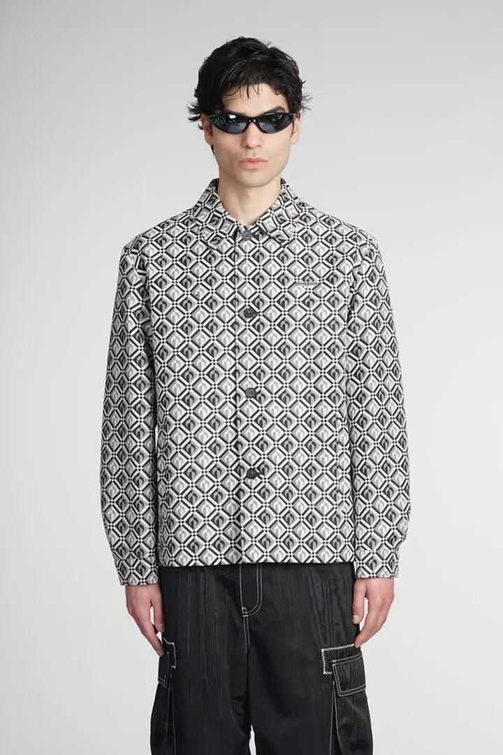 Casual Jacket In Black Cotton