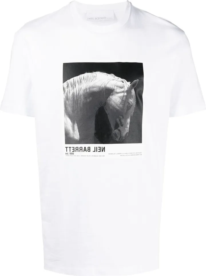 photograph-print cotton T-shirt