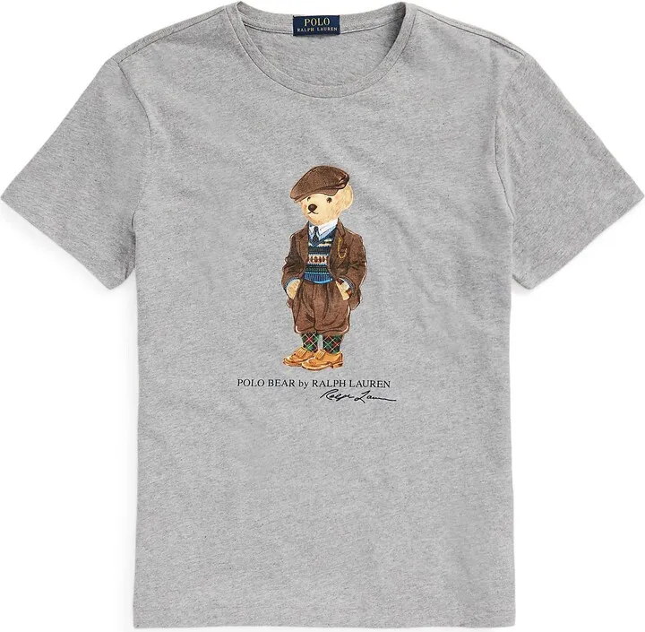 Custom Slim Fit Polo Bear Jersey T-shirt T-shirt Light Grey
