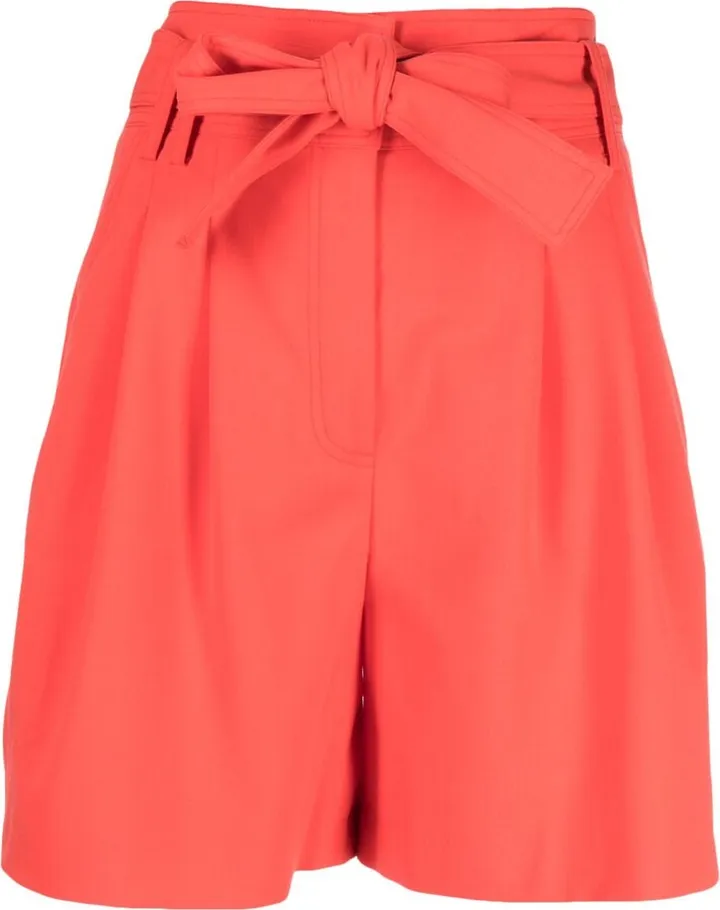 Waist-Tie Tailored Shorts
