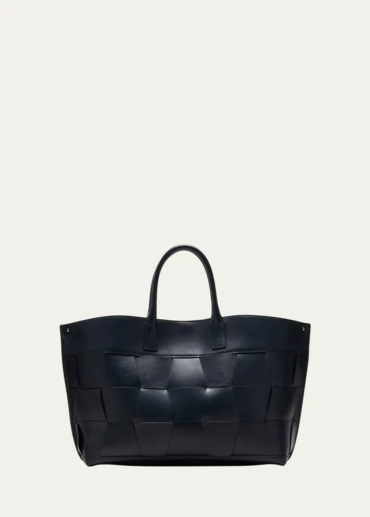 Ai Medium Braided Leather Shoulder Bag