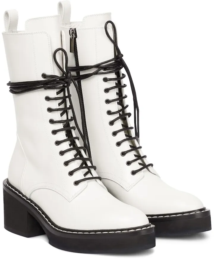 Cody leather combat boots