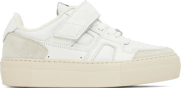 AMI Alexandre Mattiussi White Ami de Cœur Platform Sneakers