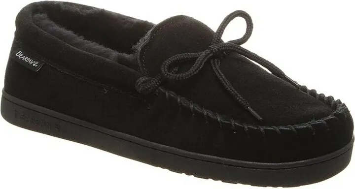 Bearpaw Men's Moc II Wide Slippers | Black | Size 8
