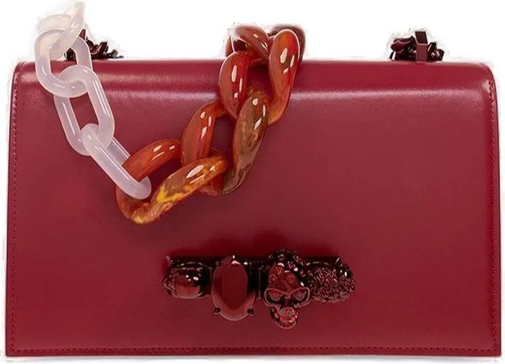 Alexander McQueen Jewelled-Embellished Shoulder Bag
