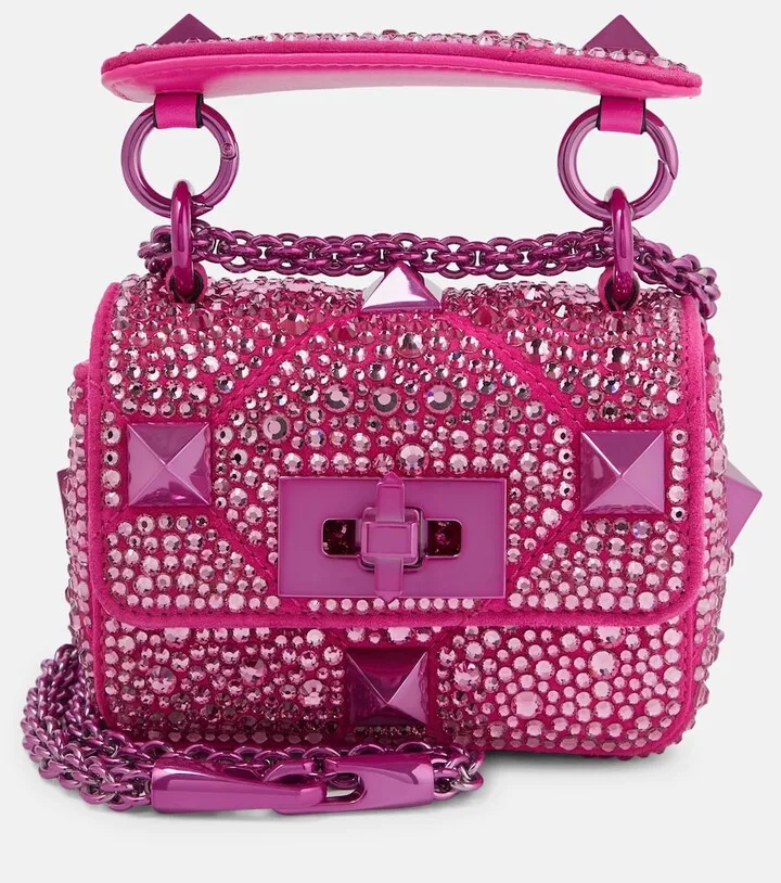 Romanstud Mini Crystal crossbody