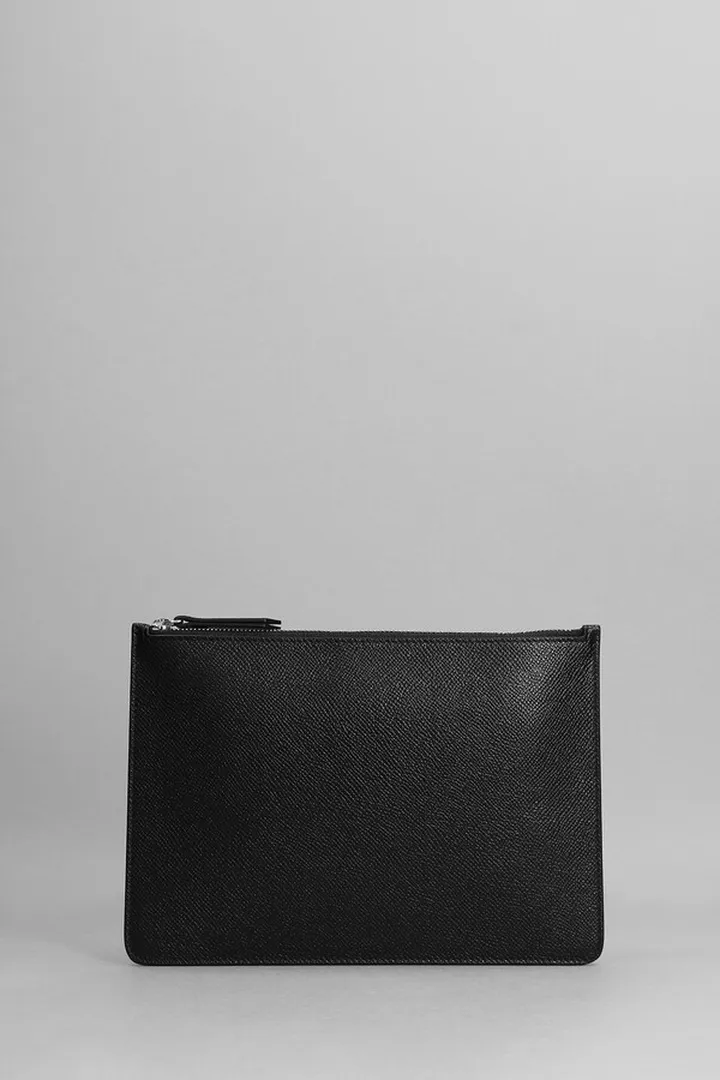 Clutch In Black Leather