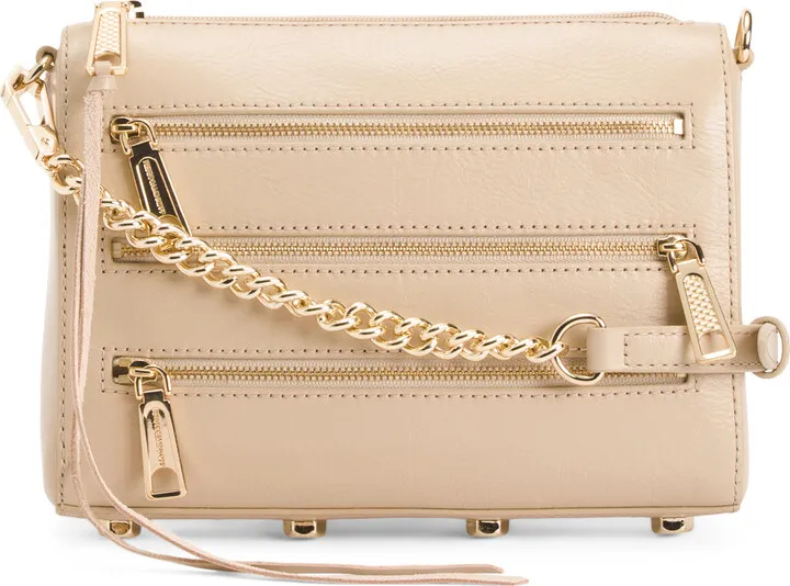 Mini 5 Zip Leather Crossbody