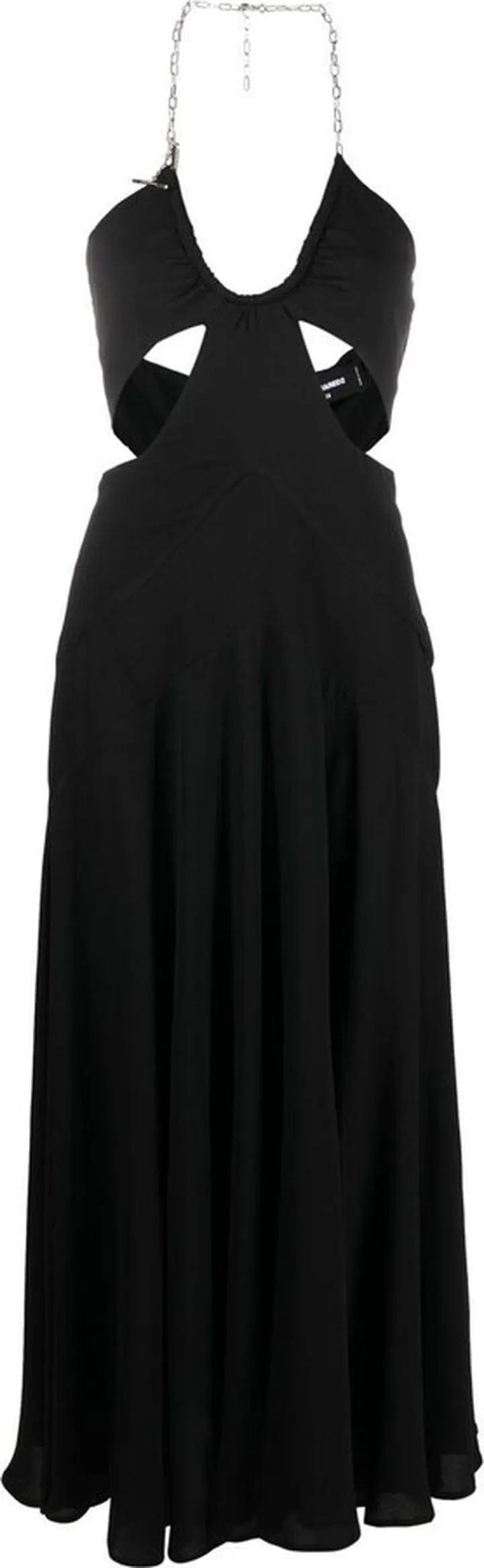 Chain-Link Cut-Out Midi Dress
