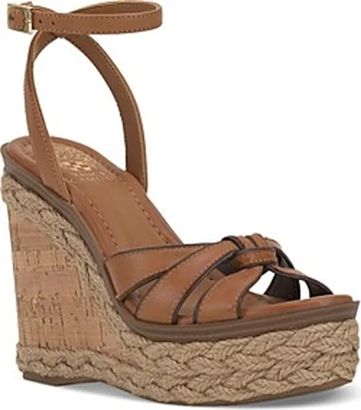 Vince Camuto Women's Pelani Knotted Strap Espadrille Wedge Heel Platform Sandals