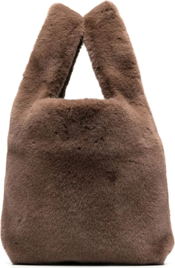 Mano Market faux-fur tote