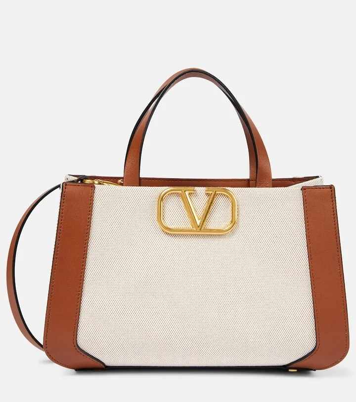 VLogo Small canvas tote bag
