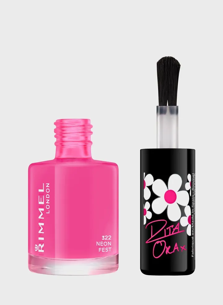 Rimmel 60 Seconds Super Shine Nail Polish – 322 – Neon Fest, 8ml