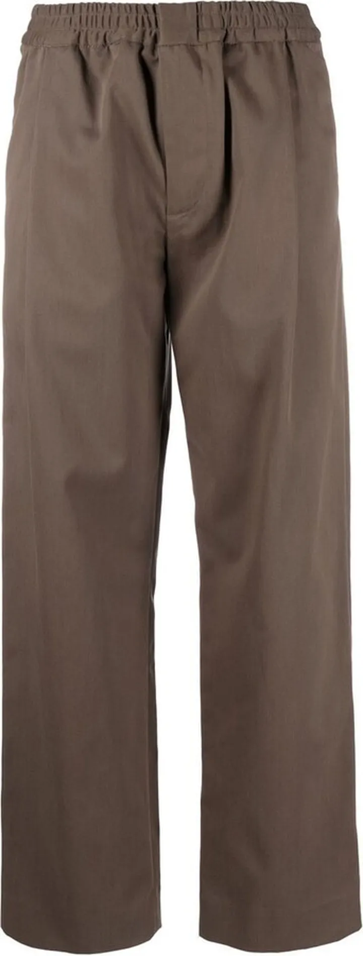 Straight-Leg Cotton Trousers