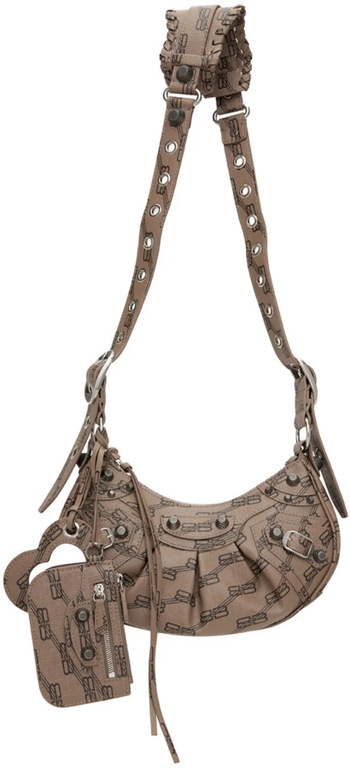 Balenciaga Brown XS 'Le Cagole' Shoulder Bag