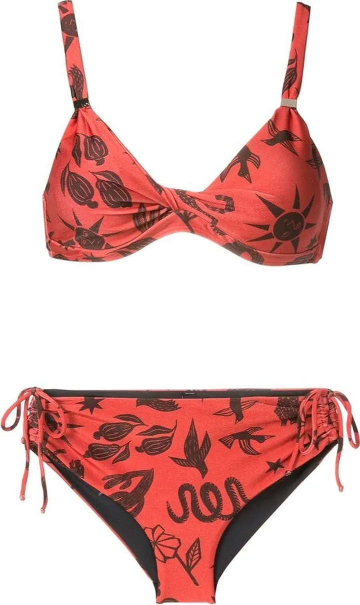 Marcela twist-detail bikini set
