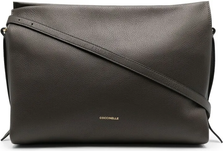 Grained Leather Shoulder Bag