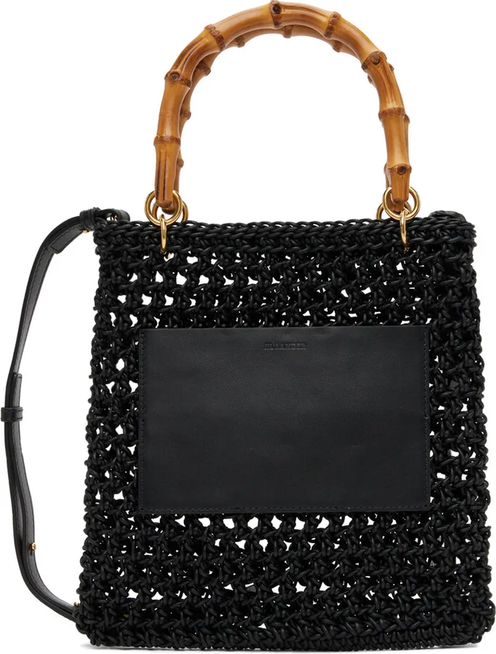 Jil Sander Black Shopper Tote