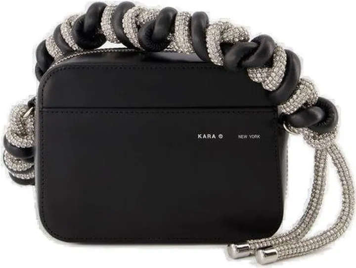 Kara Crystal Zipped Shoulder Bag