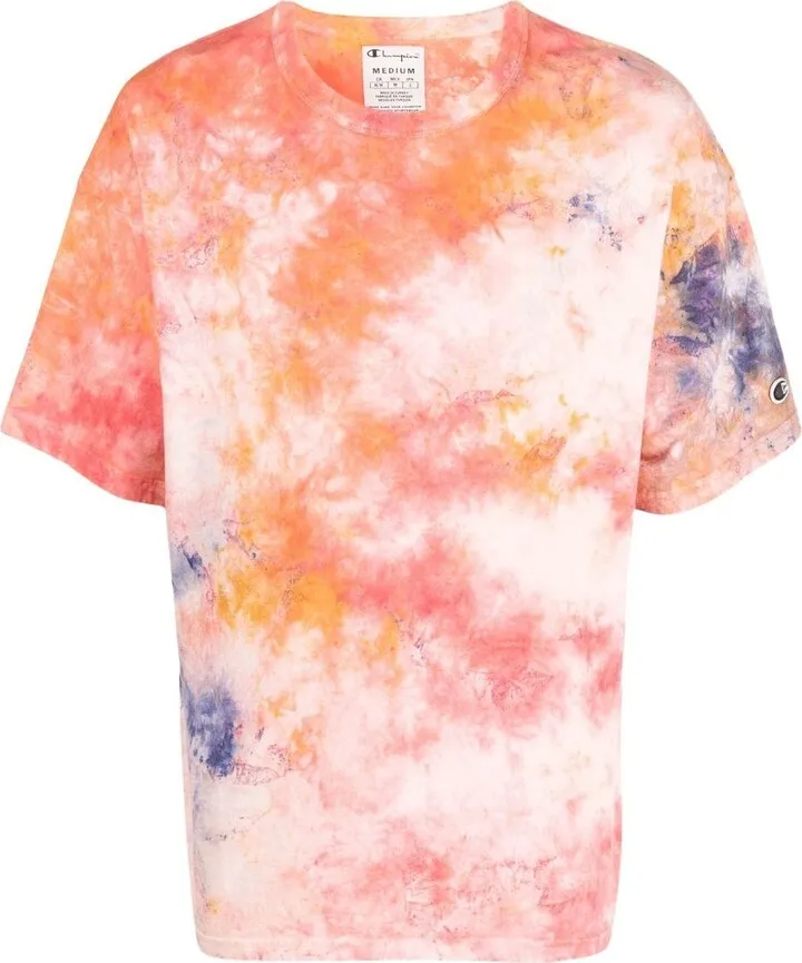 tie-dye effect crew-neck T-shirt