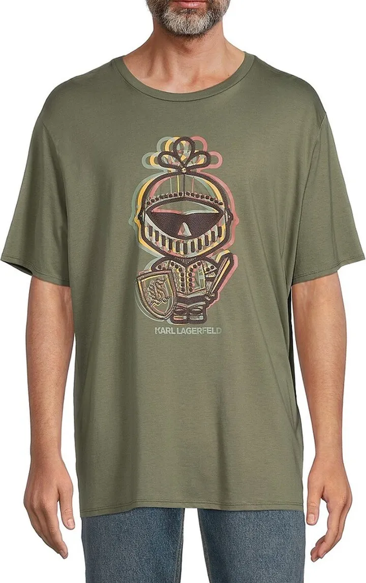 Karl Armor Graphic Drop Shoulder Tee