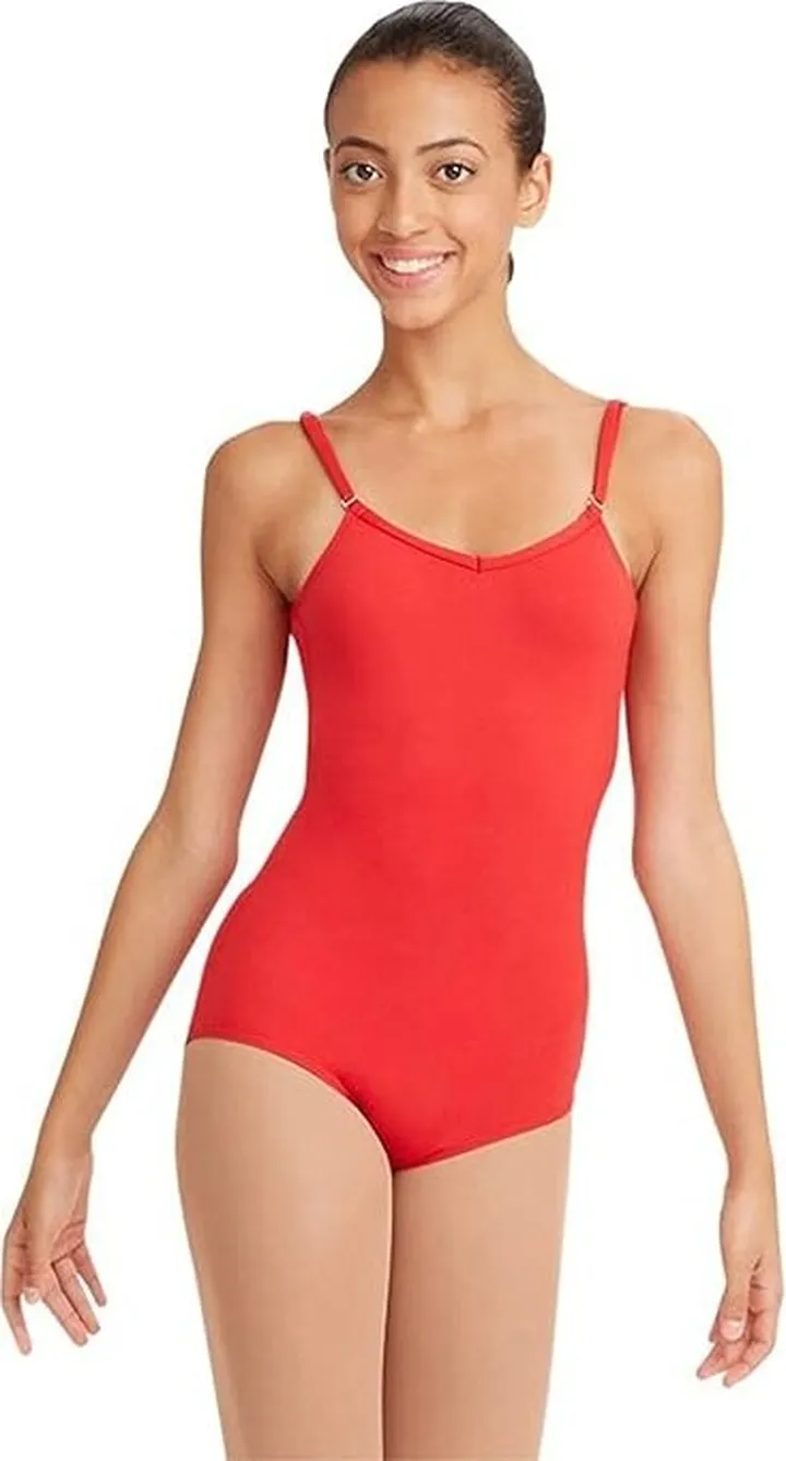 Capezio Women's Camisole Leotard With Adjustable Straps (Red) Women's Jumpsuit & Rompers One Piece