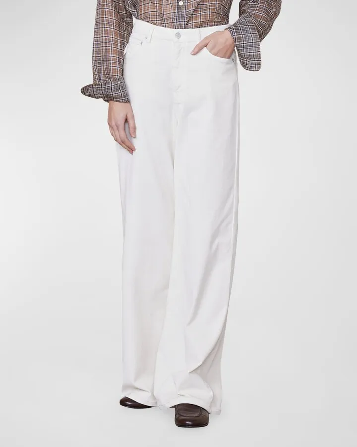 Romy Five-Pocket Wide-Leg Pants