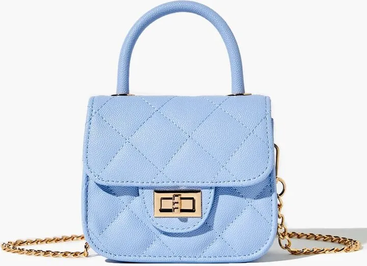 Diamond-Quilted Mini Crossbody Bag