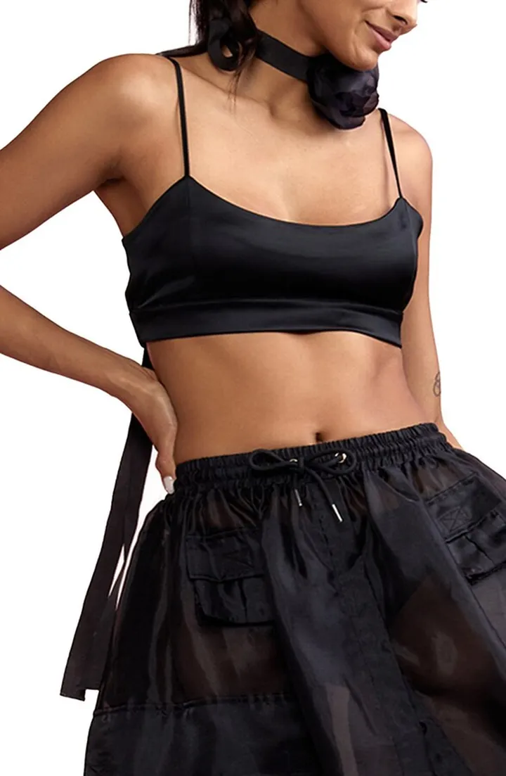 Satin Crop Camisole