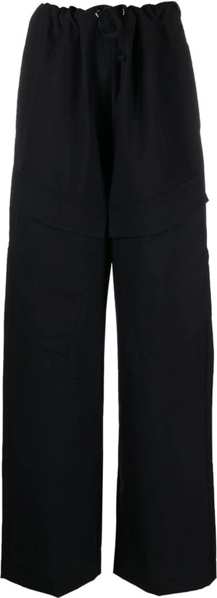 High-Waisted Straight-Leg Trousers