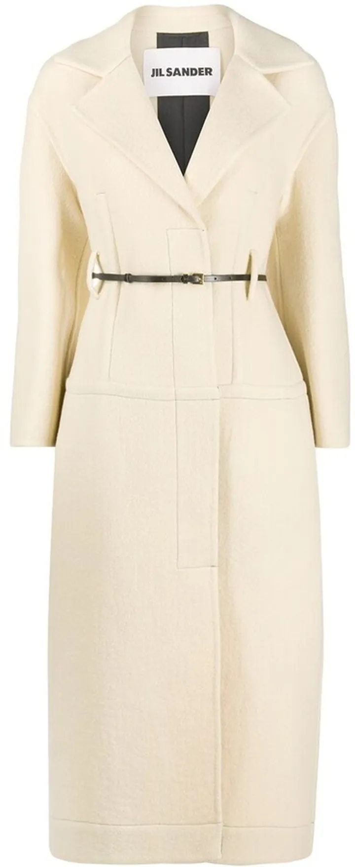 Single-Breasted Belted Coat